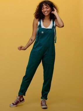Corduroy Jumpsuit Forest Green Lucy & Yak